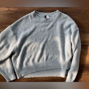 Light blue crop sweater